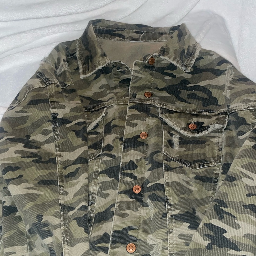 Camo, jean jacket